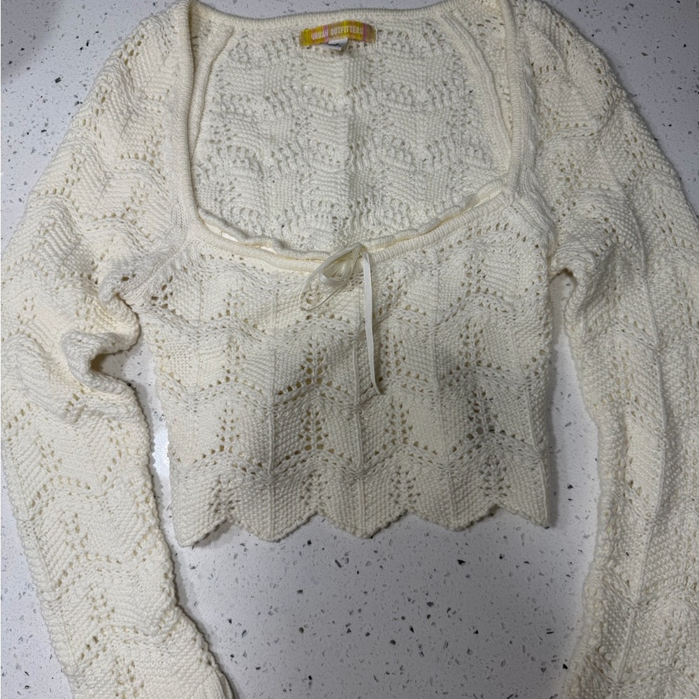 Urban Outfitters Cream Knit Sweater